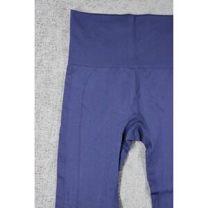 Homma Navy Blue High Waisted Seamless Leggings XL TC102 Yoga Gym Pants